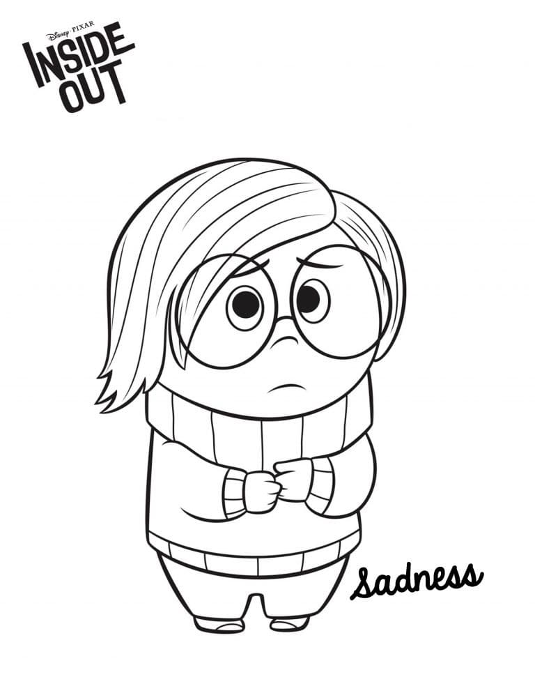 Desenho Tristeza De Divertida Mente 1 Para Colorir