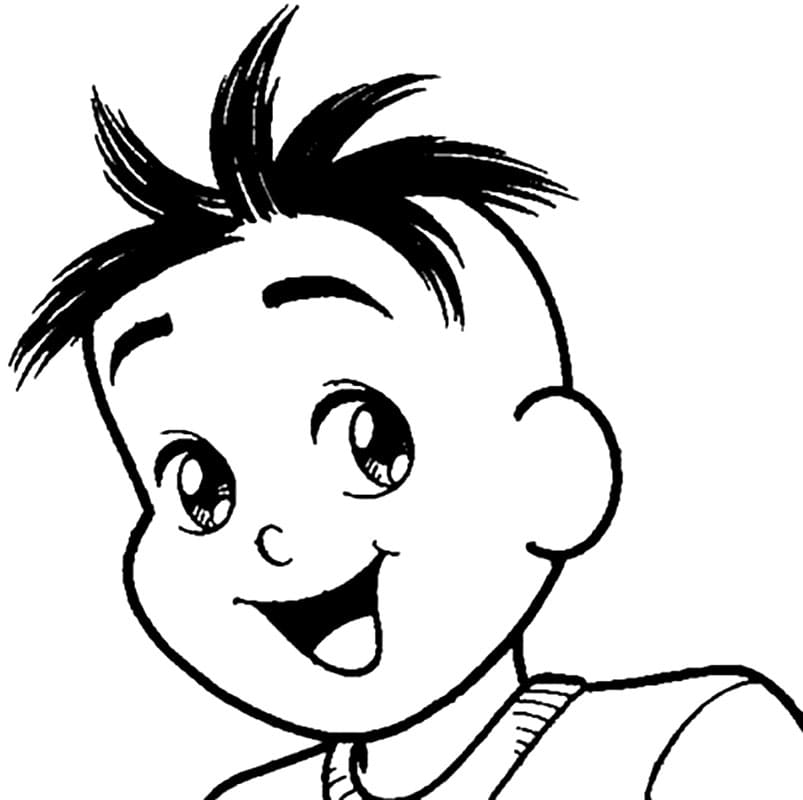 Desenho Cebolinha Jovem Para Colorir