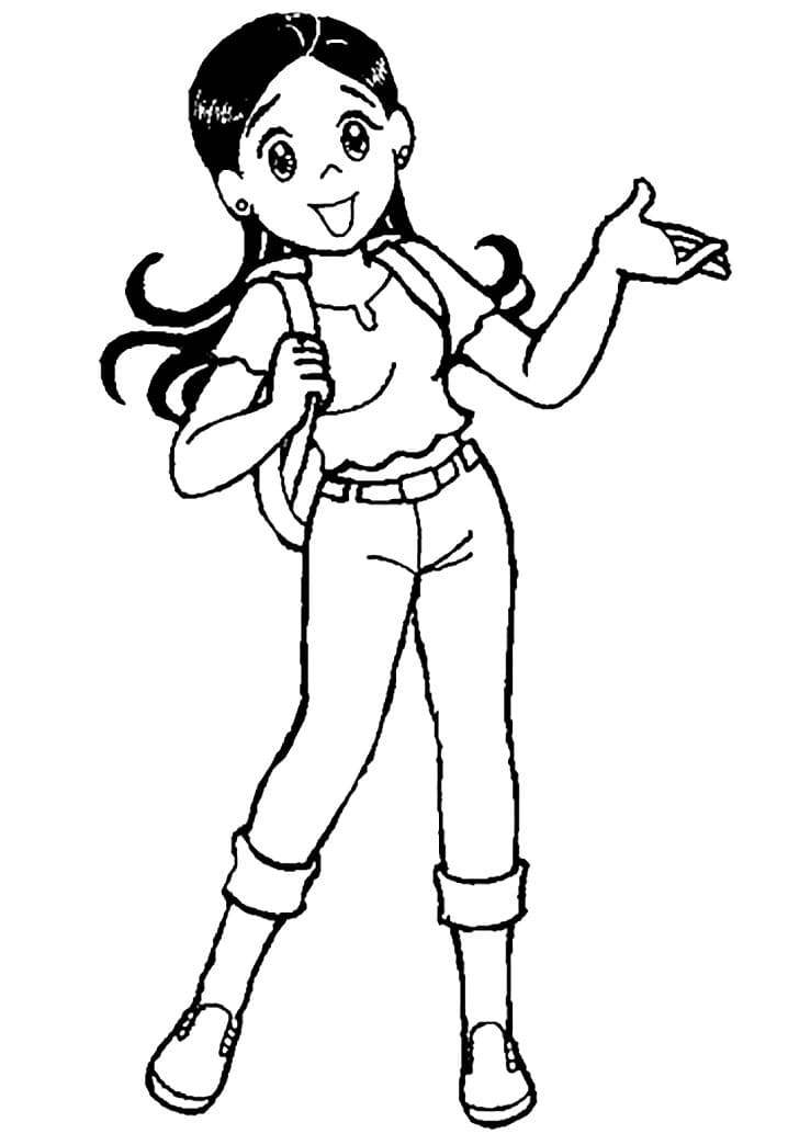 Desenho Magali Jovem Para Colorir