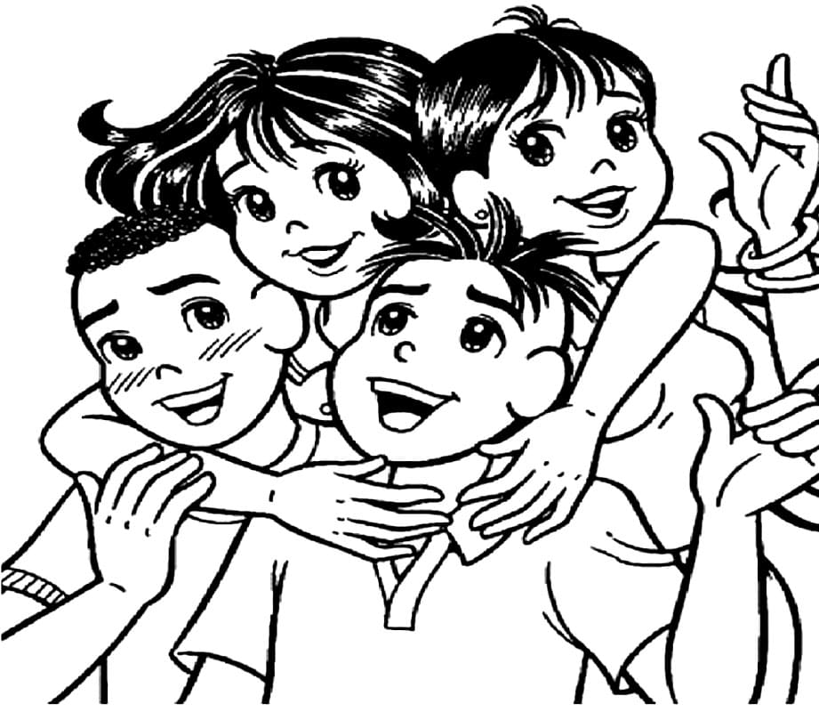 Desenho Turma da Monica Jovem para Imprimir e Colorir Grátis