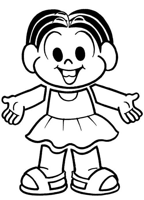 Desenhos De Monica Feliz Para Colorir