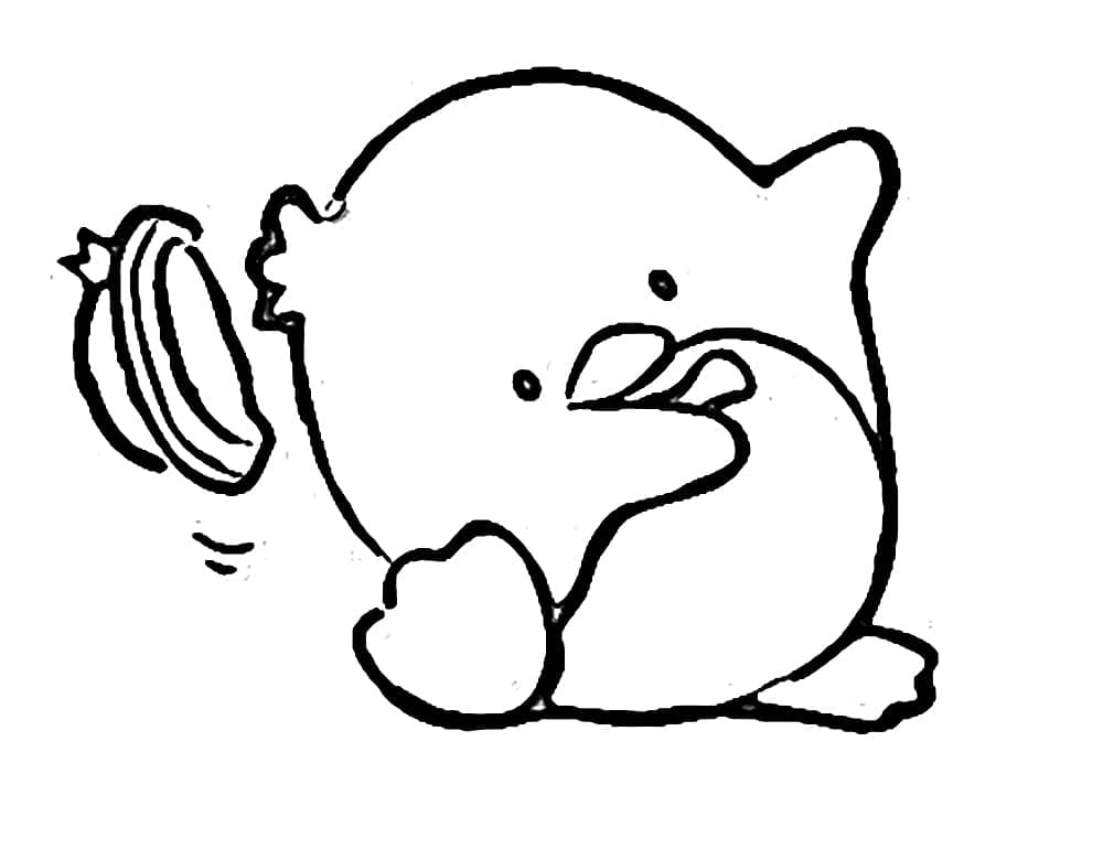 Desenho De Tuxedo Sam fácil Para Colorir