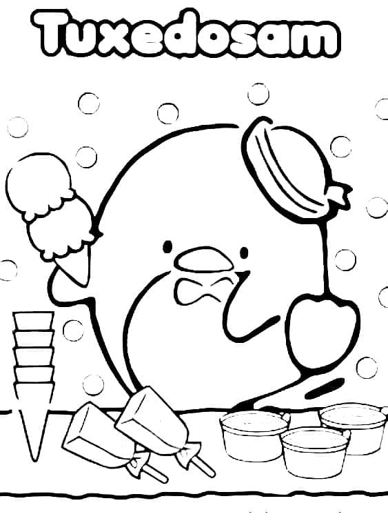 Tuxedo Sam para Colorir