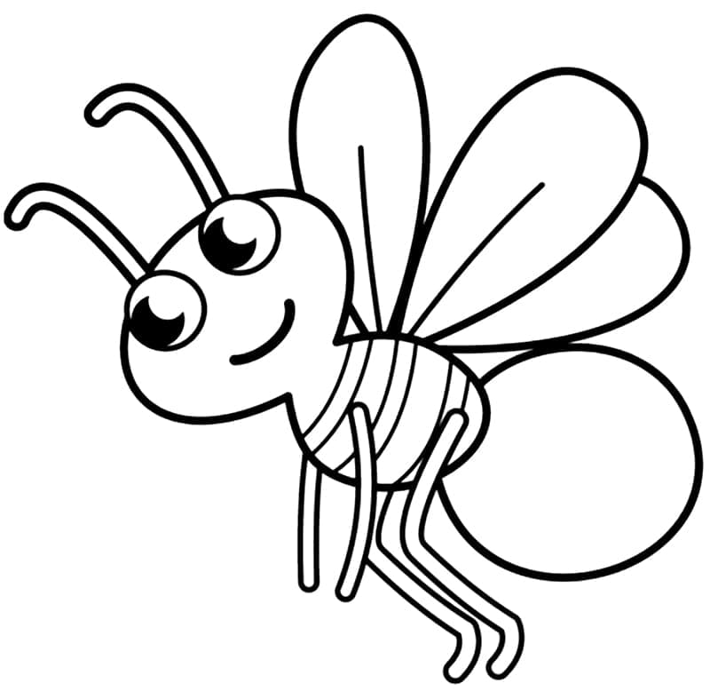 Desenho De Um Vagalume De Desenho Animado Para Colorir