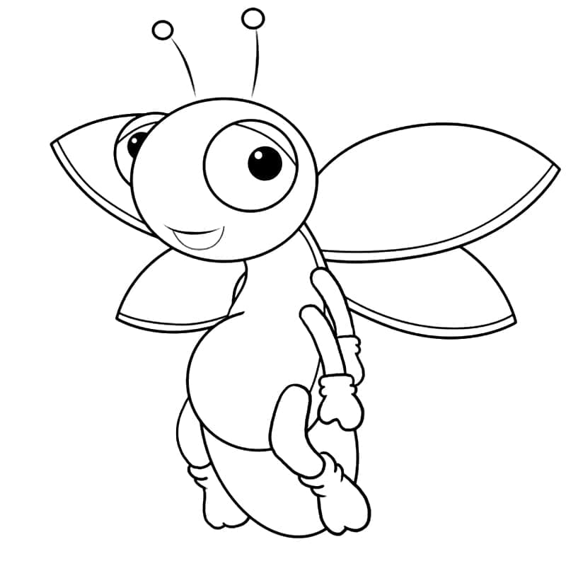 Desenho De Vagalume De Desenho Animado Para Colorir