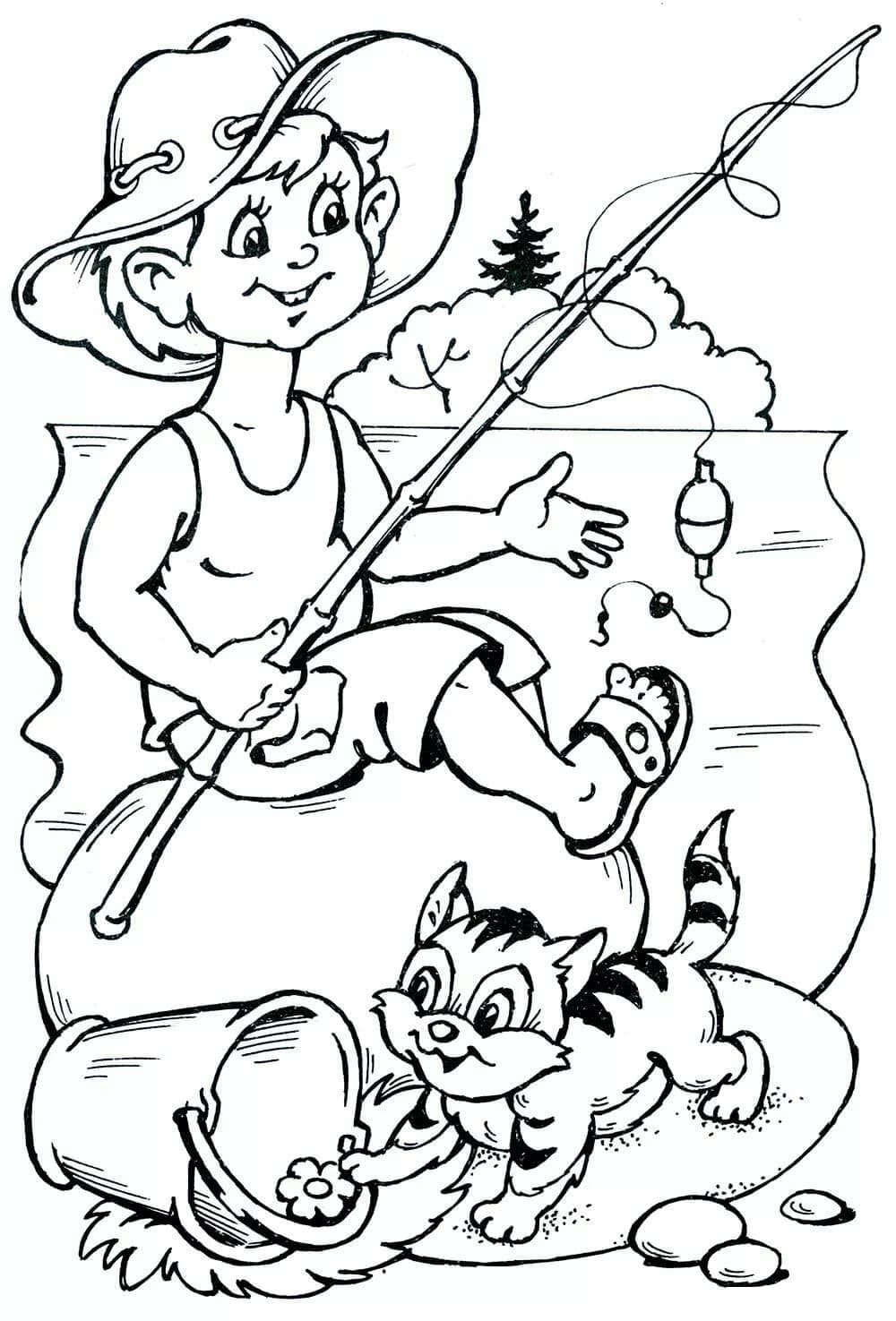 Desenho de Imagem de Verão para Colorir Desenho de Imagem de Verão para Colorir
