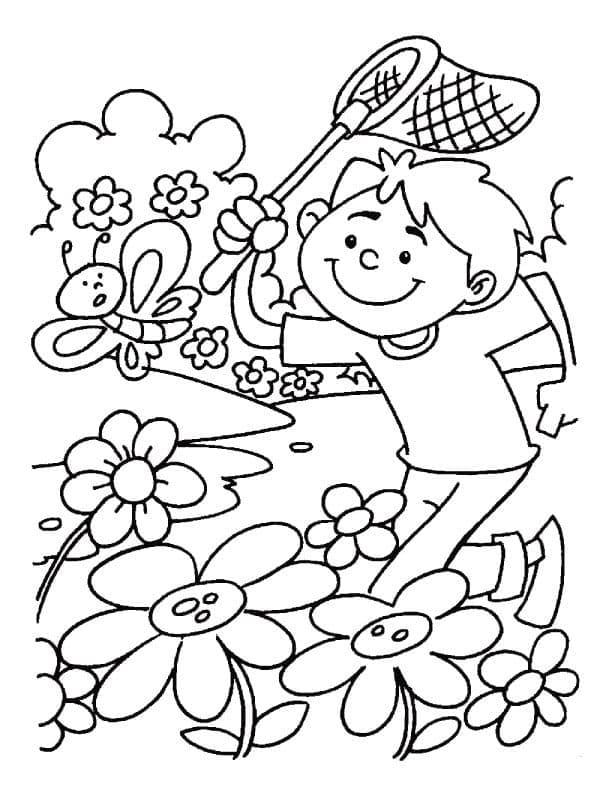 Desenho De verão Maravilhoso Para Colorir