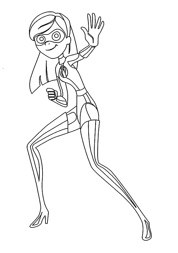 Desenho De Violet Os incríveis Para Colorir