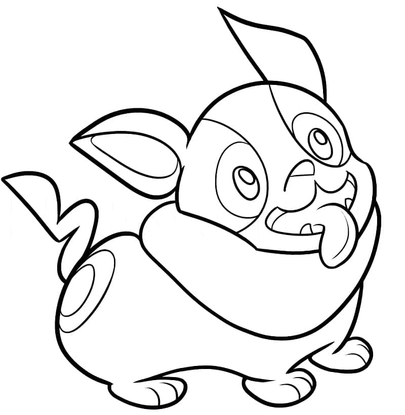 Yamper Pokémon para Colorir